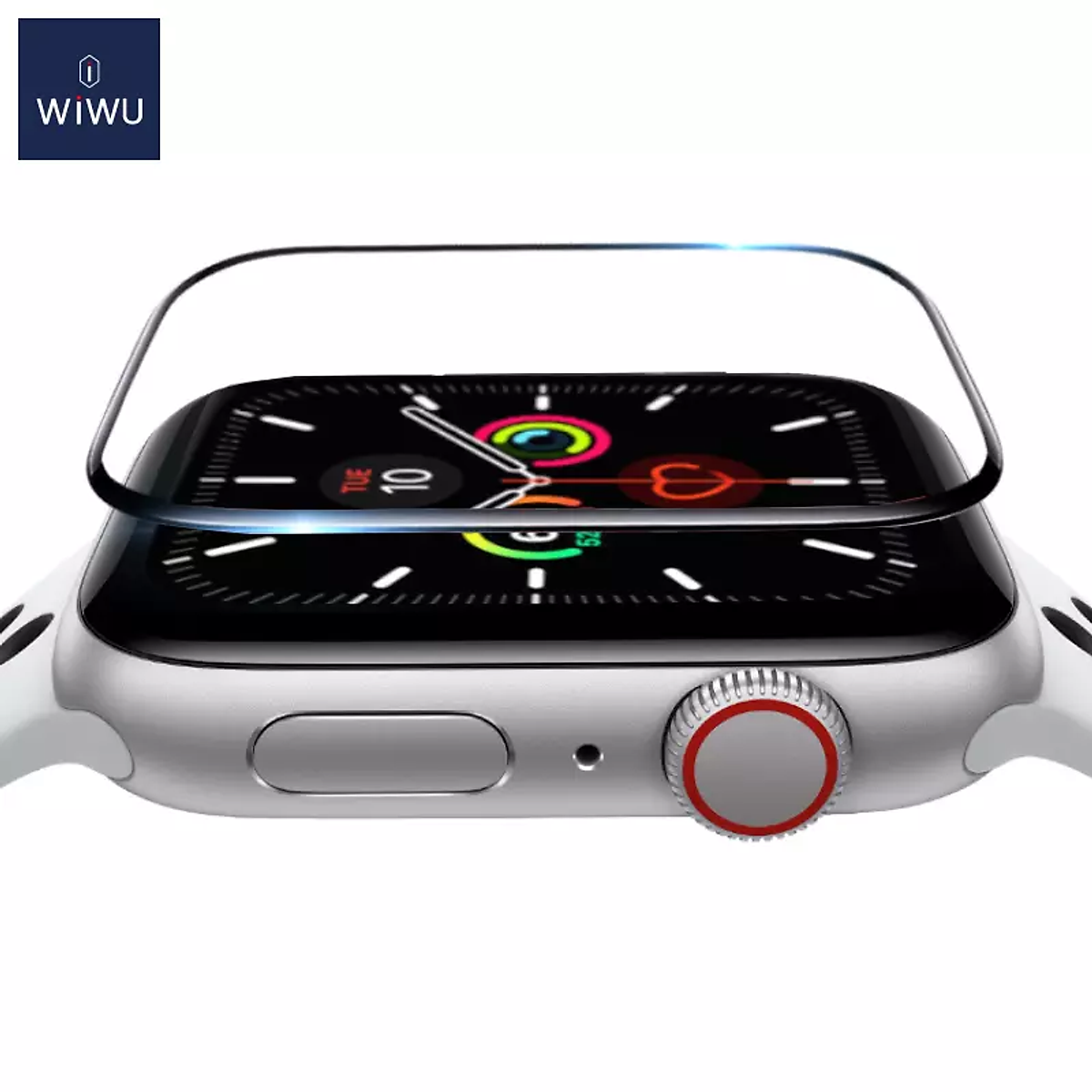 Bộ 2 miếng dán màn hình kính cường lực Full 3D cho iWatch 41mm hiệu WIWU iVista Chống va đập, vát cạnh 2.5D, hạn chế vân tay - hàng nhập khẩu