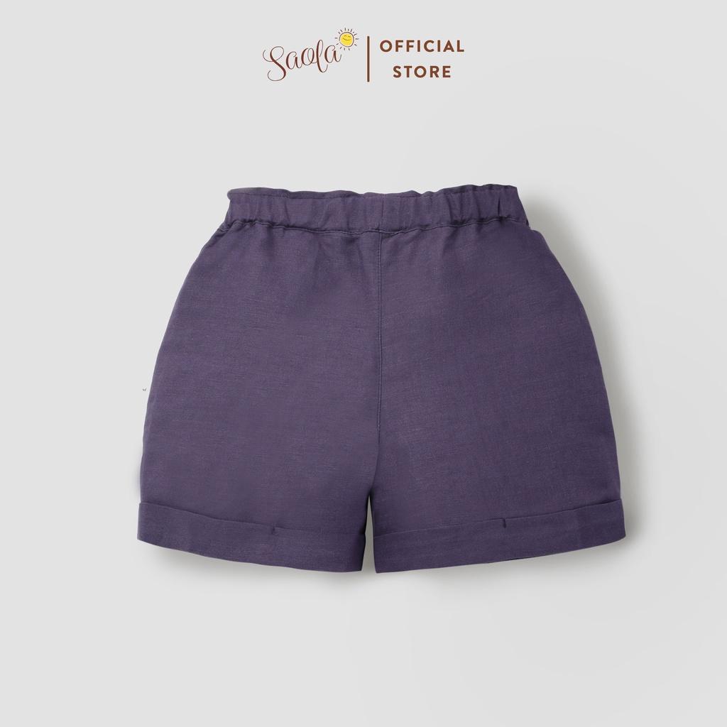 Quần Short Linen Cho Bé Trai - ROY SHORTS - PAL006 - SAOLA CLOTHING