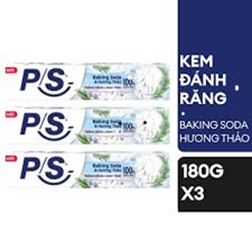 Combo 3 P/S kem đánh răng Baking Soda & Hương Thảo 180g