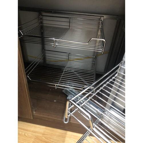 Kệ Góc Liên Hoàn Nan Tròn INOX304 Chính Hãng