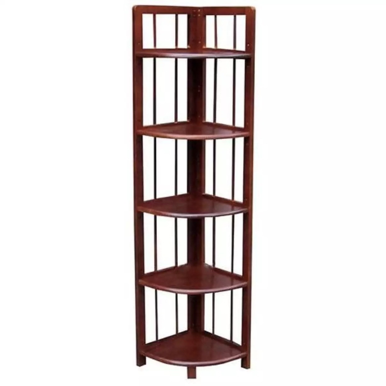 Kệ góc kê tường 5 tầng gỗ tự nhiên