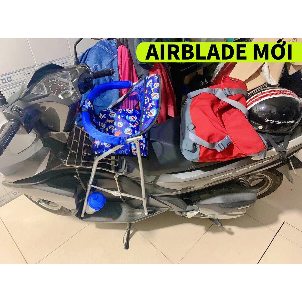 Ghế ngồi xe Airblade cho bé , GHẾ GA XẾP SẮT SƠN TĨNH ĐIỆN