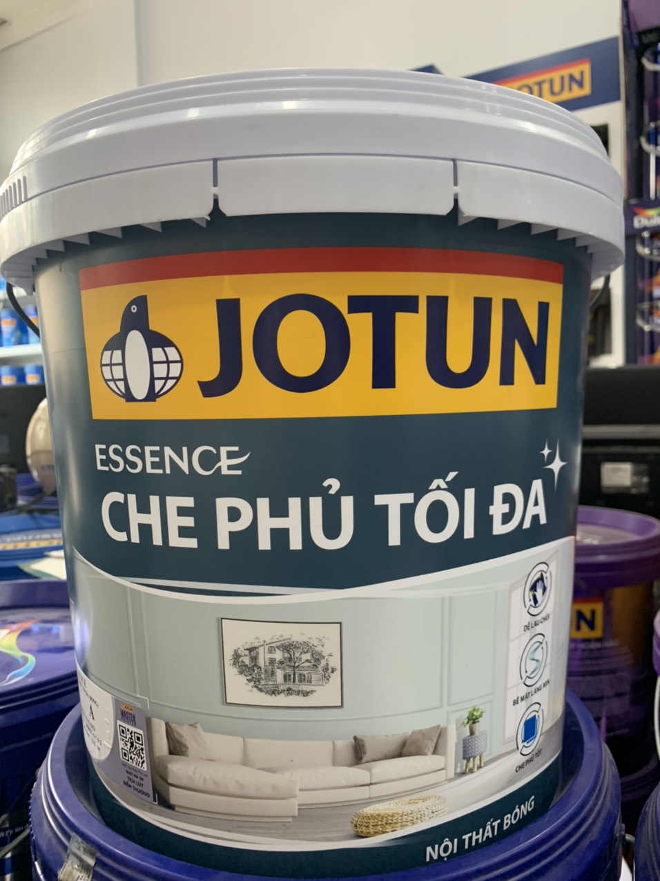 Sơn Nội Thất Jotun Essence Che Phủ Tối Đa Bóng
