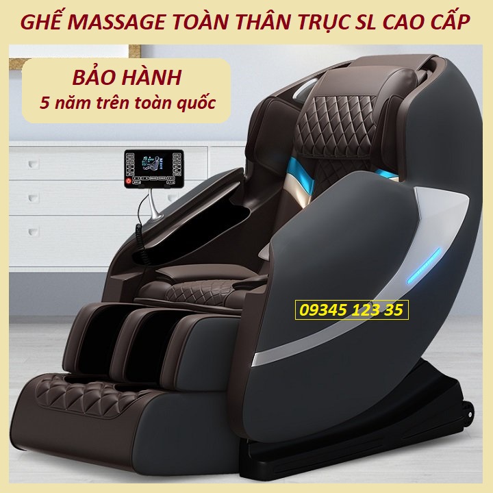 VIP - Ghế Massage Toàn Thân Cao Cấp Si10. Ghế Matxa Toàn Thân Công Nghệ Mới Cụm Bi Lăn 4D Đa Nhiệm Di Động Trục SL. Tổ Hợp Các Bài Tập Massage Hoàn Toàn Thực Tế.