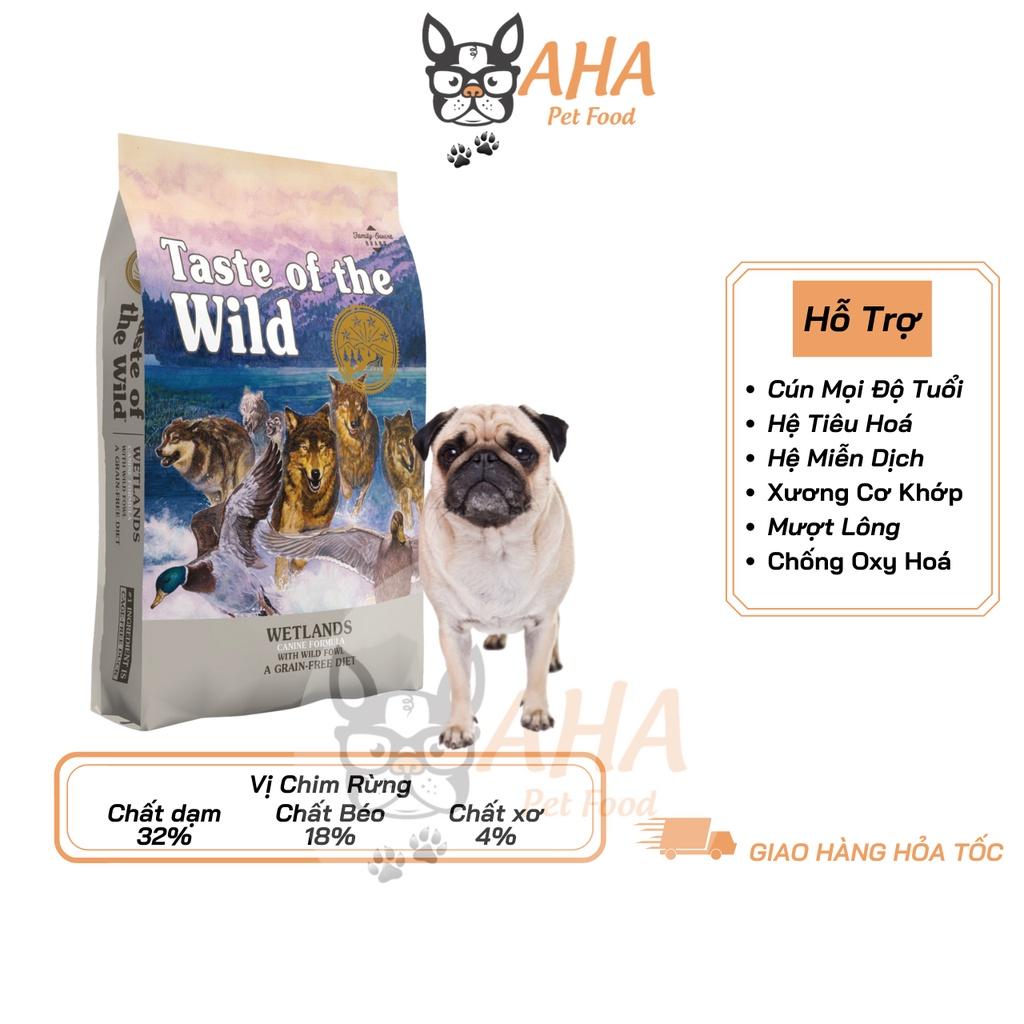 Thức Ăn Cho Chó Pug Taste Of The Wild Bao 500g - Pacific Stream Cannie Cá Hồi Xông Khói, Rau Củ Quả