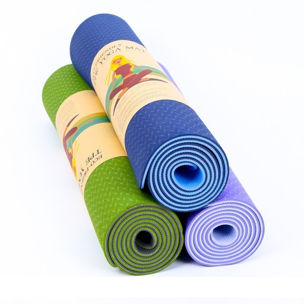 Thảm Yoga Cao Su 2 Lớp (màu ngẫu nhiên)