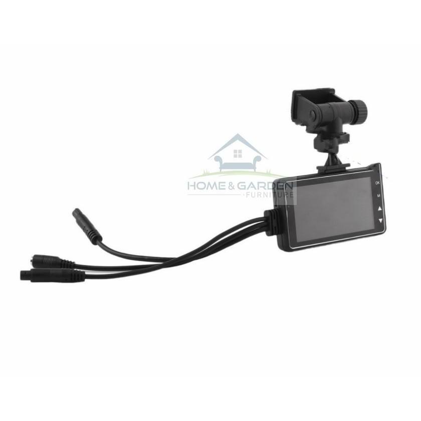 Camera hành trình xe máy, motor có màn hình 3inch, hỗ trợ quay trước và sau - Home and Garden