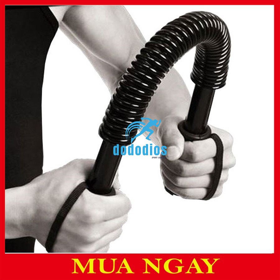 Gậy Bẻ Lò Xo Ti Tan Lực Bẻ Từ 20KG Đến 100KG Tập Tay,Vai,Xô,Ngực Body Tại Nhà gậy lò xo 100kg màu vàng - Hàng chính hãng dododios