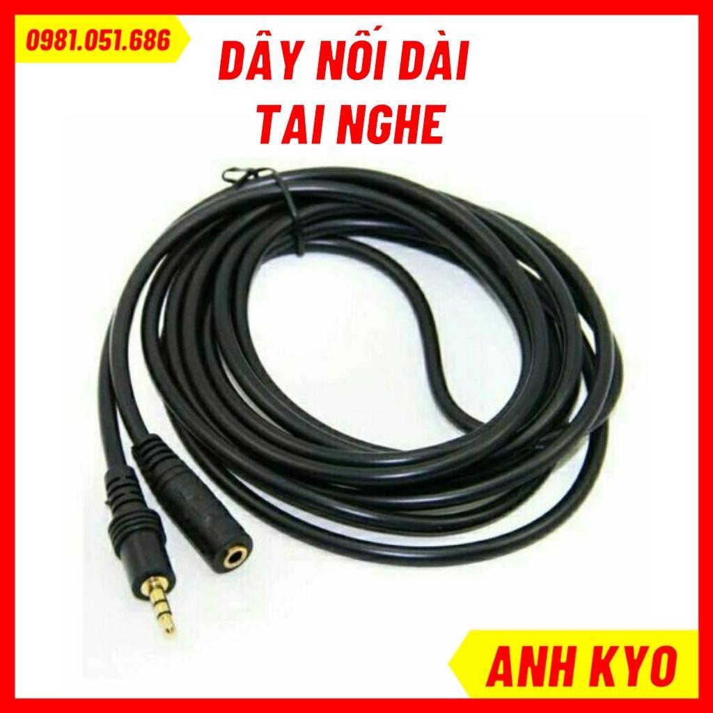 Dây jack đầu 3.5, nối dài tai nghe loại 2m cao cấp. Nối dài dây mic, dây livestream, dây nhạc, tai nghe... BH 6 tháng