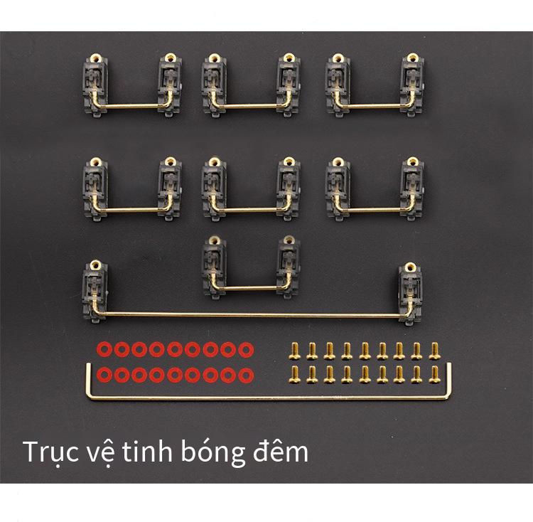Giá đặc biệt trục vít mạ vàng trục vệ tinh màu hồng tím đỏ xanh lục xanh dương vàng đen trục vệ tinh PCB trong suốt 6.25U trục vệ tinh 7U tùy chỉnh