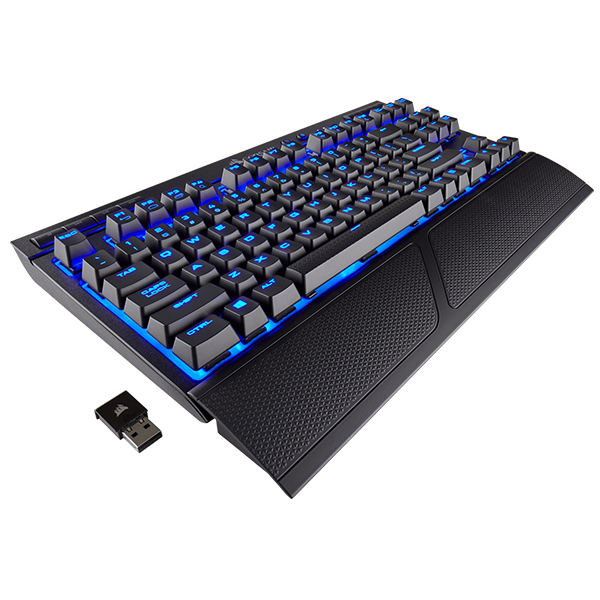 Bàn phím cơ Corsair K63 Wireless MX Red Led Blue - Hàng chính hãng