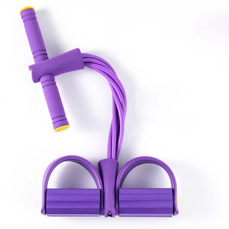 Dây Tập Bụng - Dây Kéo Đàn Hồi Kháng Lực 4 Ống, 6 Ống Cao Su, Dây Tummy Trimmer Tập Gym Tại Nhà