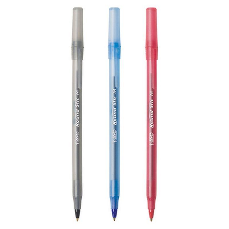 Combo 10-20-30 cây Bút bi Bic xanh giá sỉ - Bút Bic Round Stic Xtra Life, cỡ ngòi 1.0mm, Pen Tapping