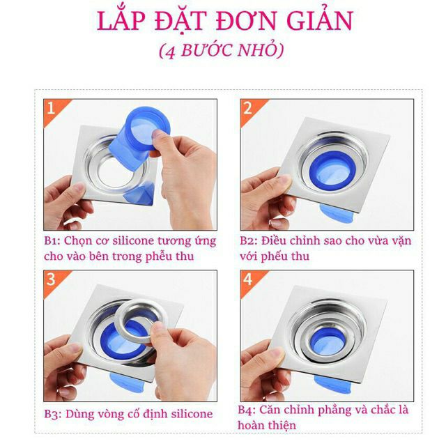 Bịt ngăn mùi nắp cống