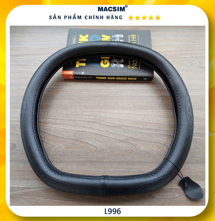 Bọc vô lăng cao cấp Macsim mã DDcut L996 chất liệu da thật - Khâu tay 100%