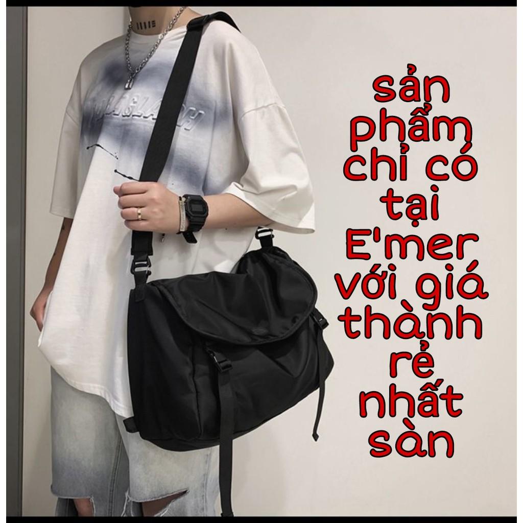 Túi Xách Đeo Chéo Balo Thời Trang 2in1 Cho Nam Nữ Size Lớn Đi Học Đi Làm Phong Cách Unisex Streetwear E'mer 400