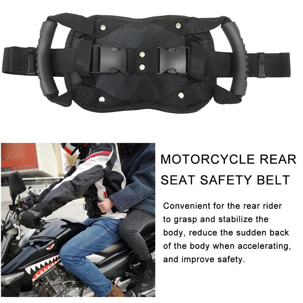 Durable Oxford Cloth Safety Passenger Handle Belt Grips for Motorcycle Scooter