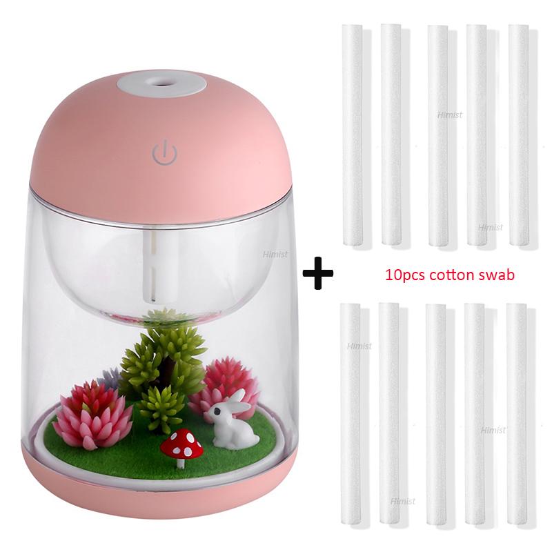 Mini Di Động Sương Tạo Ẩm Trong Suốt Micro-Phong Cảnh Không Máy Phun Sương Tạo Ẩm Không Khí Khuếch Tán Có Đèn Led Cho Gia Đình