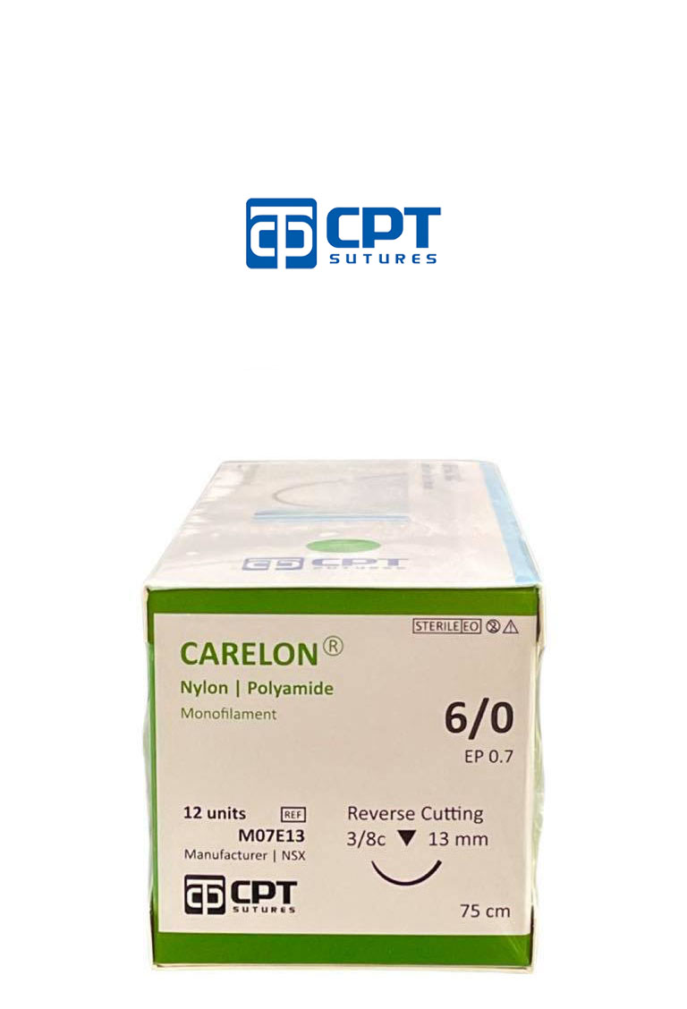 Chỉ phẫu thuật không tiêu CPT Carelon Nylon số 6/0 - M07D13 / M07E13