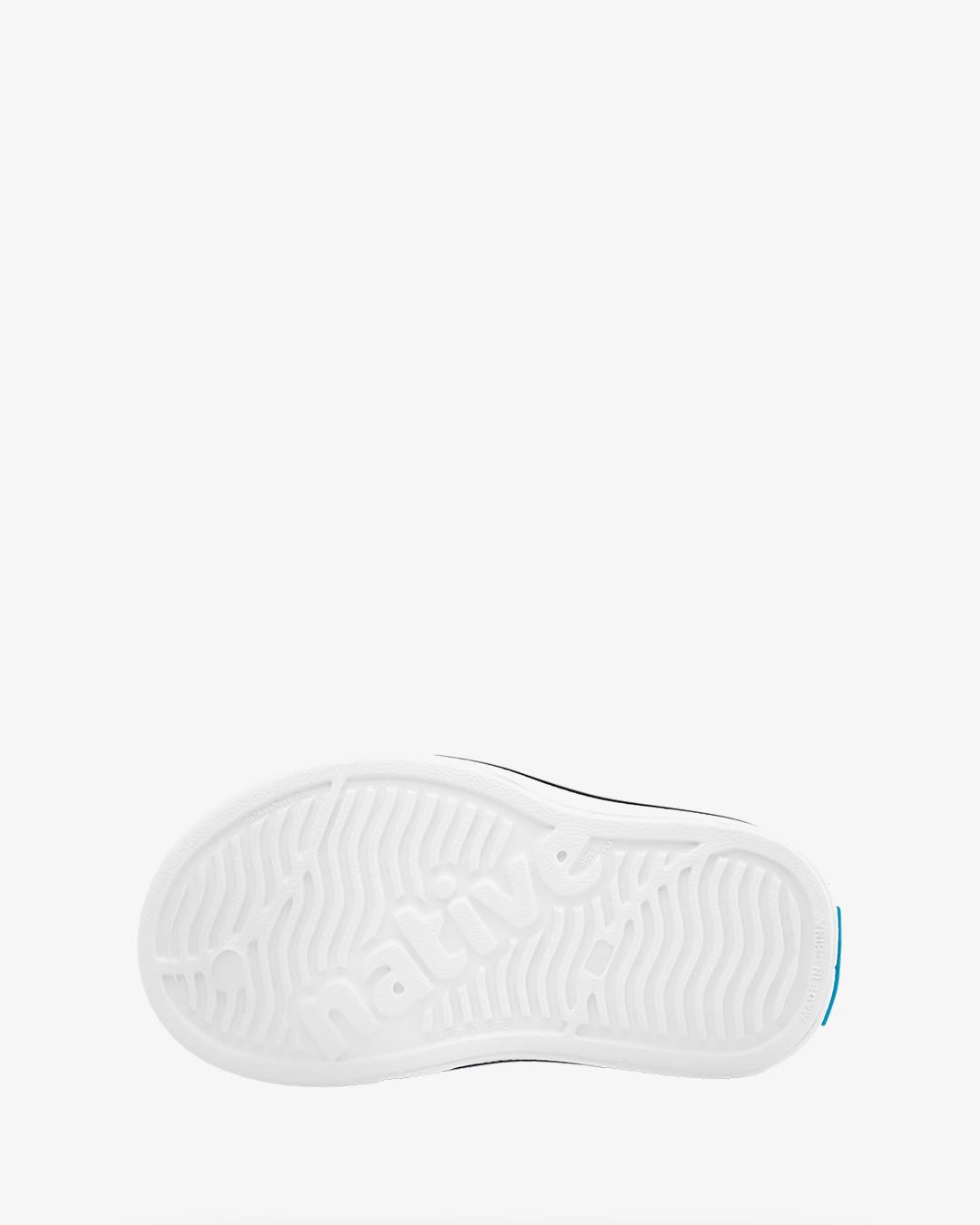 Giày Lười Trẻ Em NATIVE Miles Print Junior - Shell White/ Shell White/ Itty Bitty Blue Scribble - 32.5