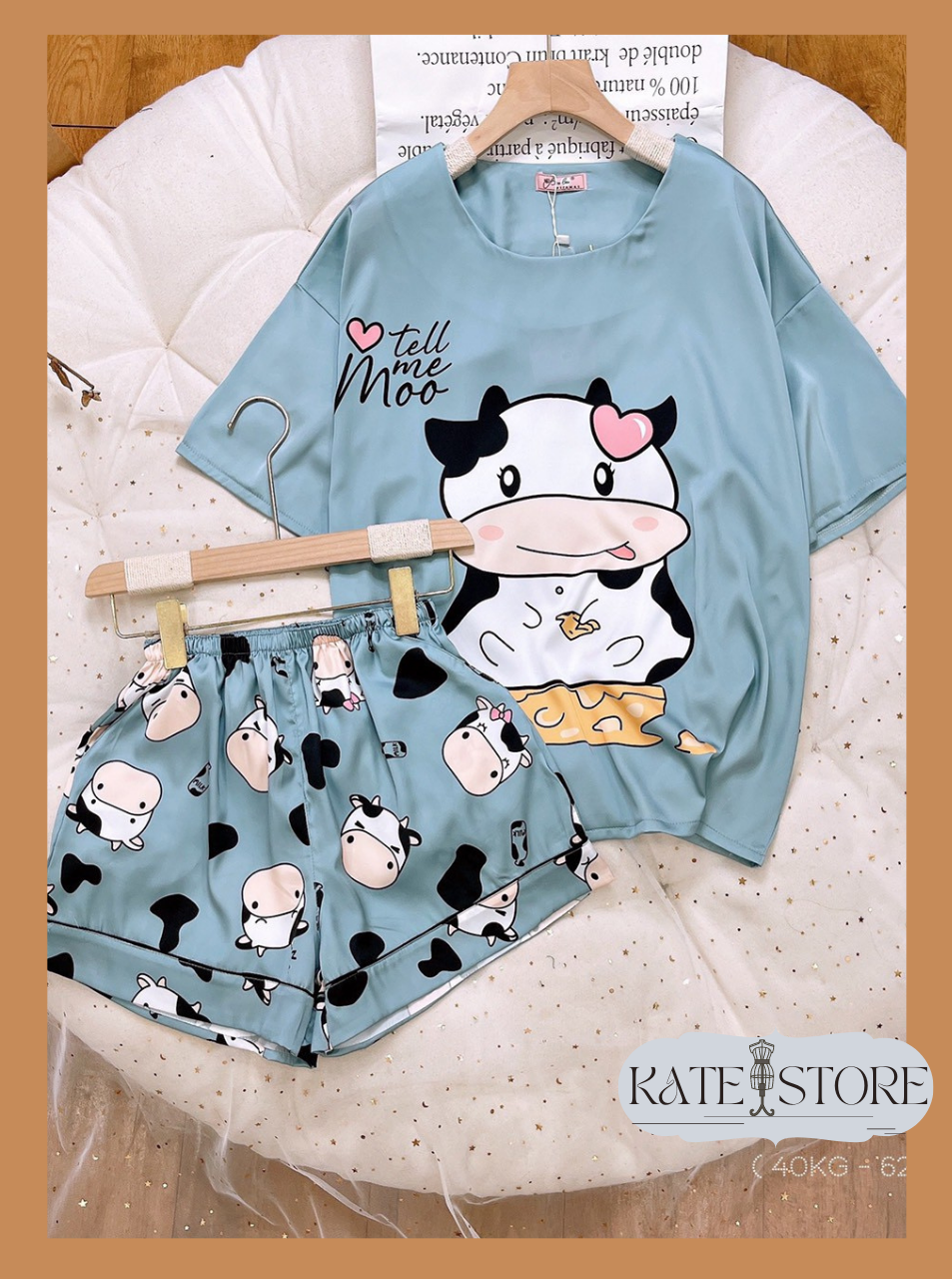 PIJAMA ĐỒ BỘ MẶC NHÀ NỮ, TAY NGẮN QUẦN CỘC, LỤA LATIN, SATIN, MANGO, TƠ TẰM CAO CẤP, HỌA TIẾT XINH XẮN ĐÁNG YÊU, LỤA MƯỚT MÁT MỀM MỊN CỰC THÍCH