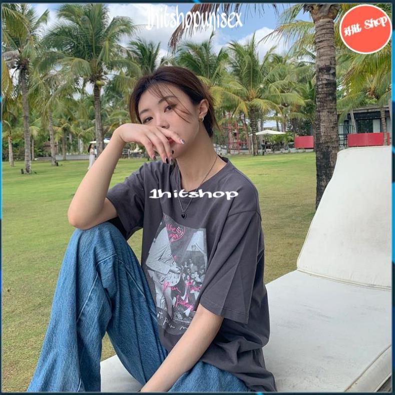 Áo phông nữ 1HITSHOP UNISEX Áo Thun Tay Ngắn Dáng Rộng Thiết Kế Mới Đơn Giản Thời Trang Mùa Hè Dành Cho Nữ