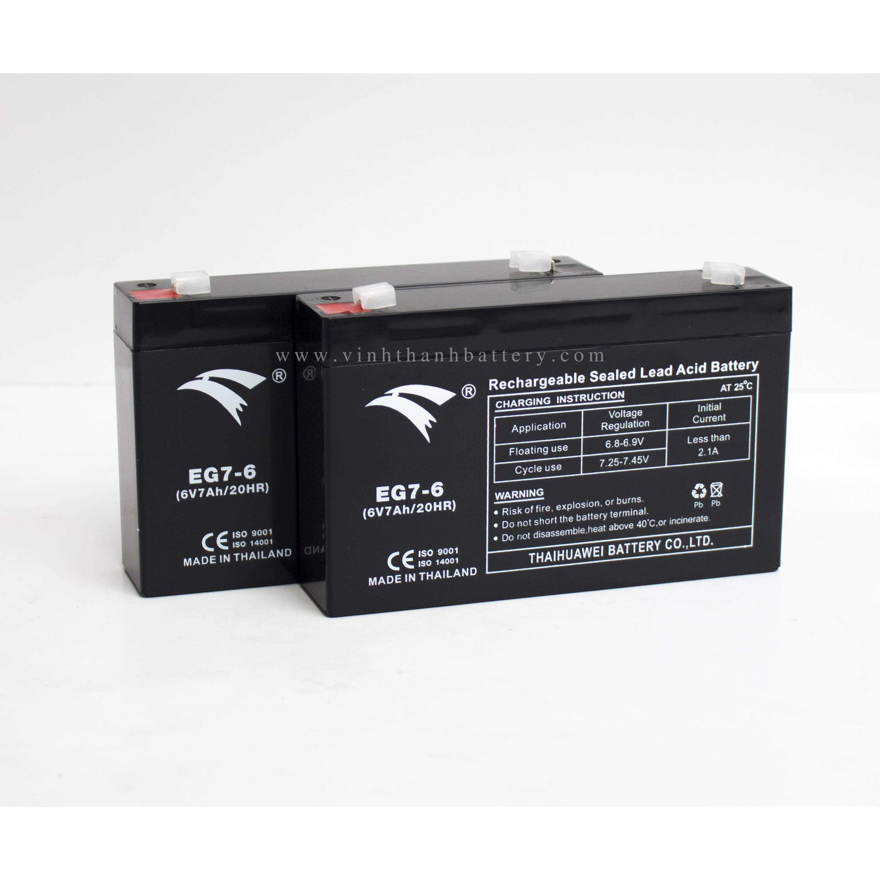 Bình ắc quy UPS, xe đạp điện Eagle 6V - 7Ah
