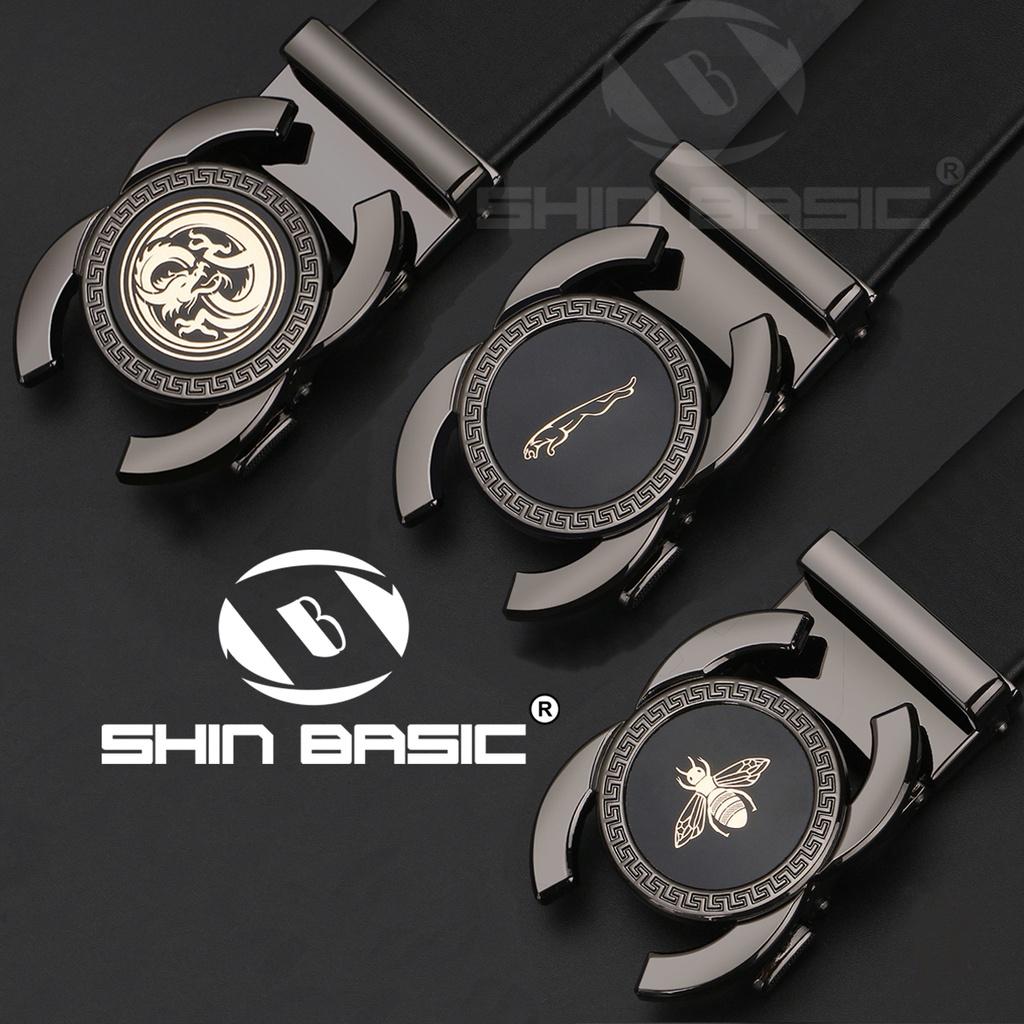 Dây Thắt Lưng, Nịt Nam Da Bò Cao Cấp - ShinBasic, Khoá Tự Động, Bảng Đẹp, Thời Trang Công Sở, Trẻ Trung BELT04-2