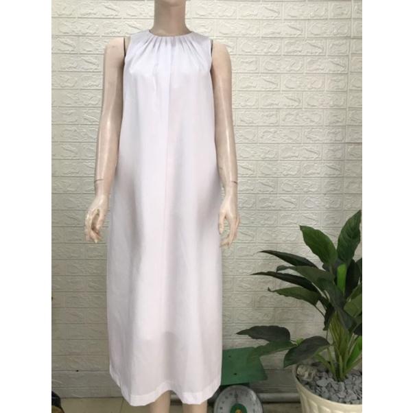 ĐẦM SUÔNG FORM RỘNG CỔ XẾP LI