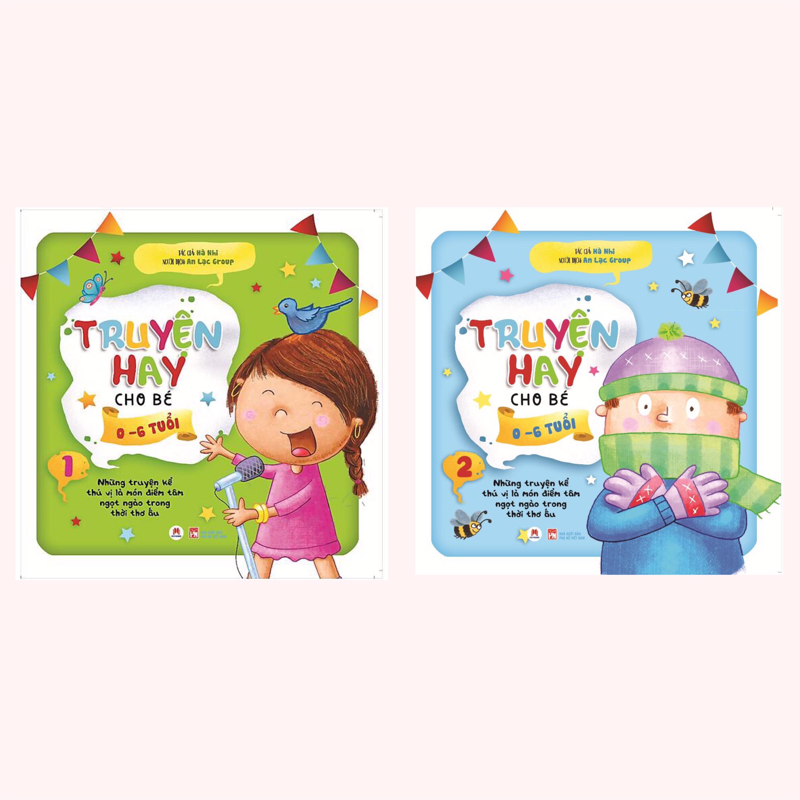 Combo (2 Cuốn) Sách Thiếu Nhi: Truyện Hay Cho Bé 0-6 Tuổi (tập 1 + tập 2) - Tái Bản 2020 / Những Truyện Kể Thú Vị Lá Món Điểm Tâm Ngọt Ngào Thời Thơ Ấu