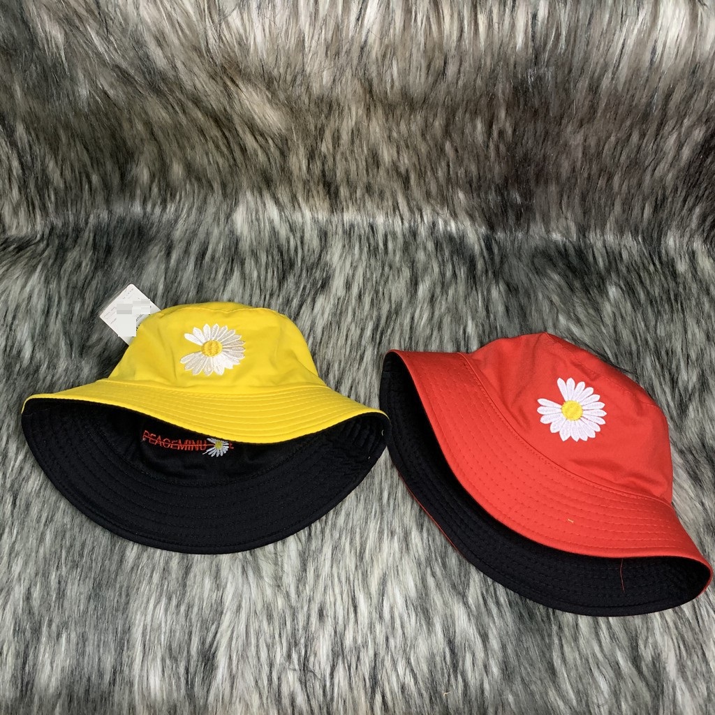 Mũ bucket đội hai mặt thêu cúc hoạ mi CHIPXINHXK