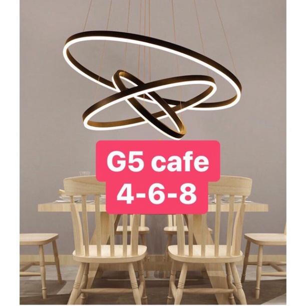 Đèn thả 3 vòng 40-60-80 mầu vàng và nâu DT