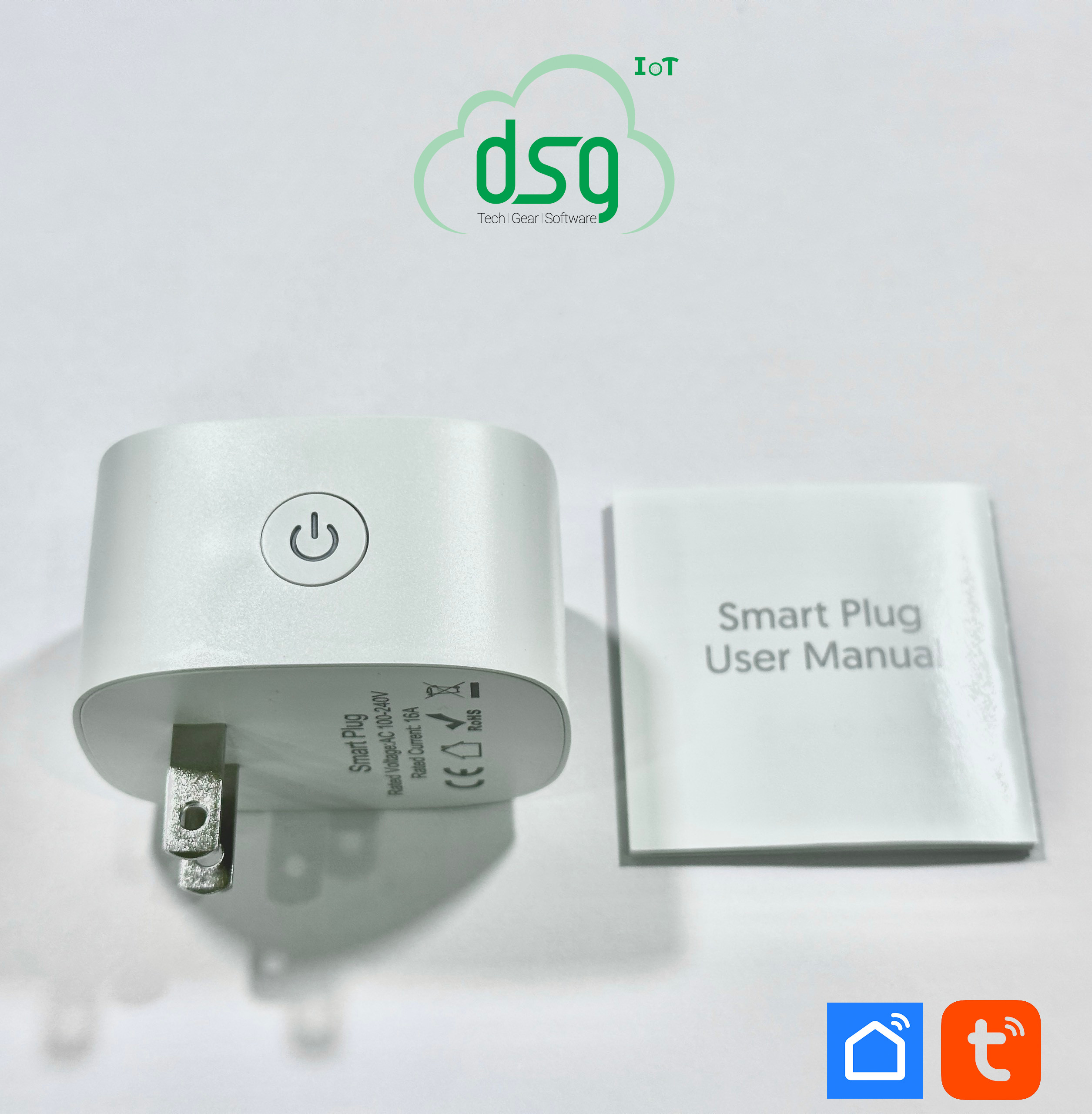 Ổ CẮM THÔNG MINH WIFI Smart Plug -Đo Điện Năng Tiêu Thụ, Hẹn Giờ, Điều Khiển Từ Xa, Google &amp; Alexa