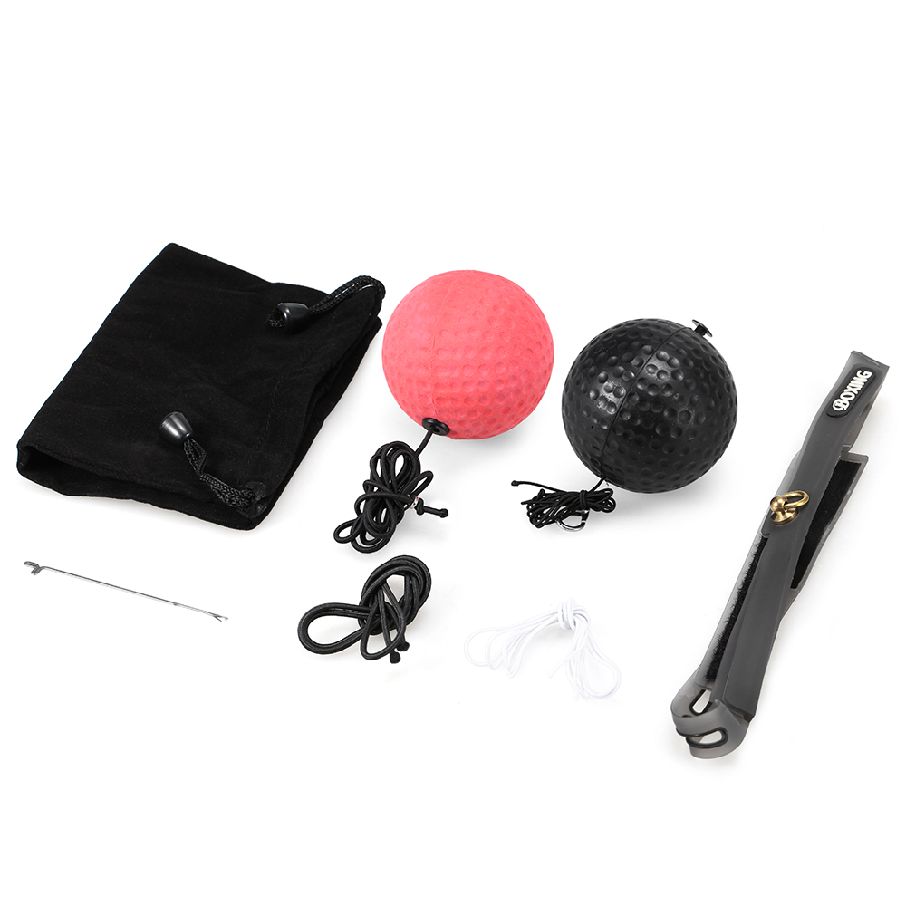 Bóng luyện tập phản xạ môn boxing, chơi thể thao, dây đeo đầu có thể điều chỉnh, thấm hút mồ hôi