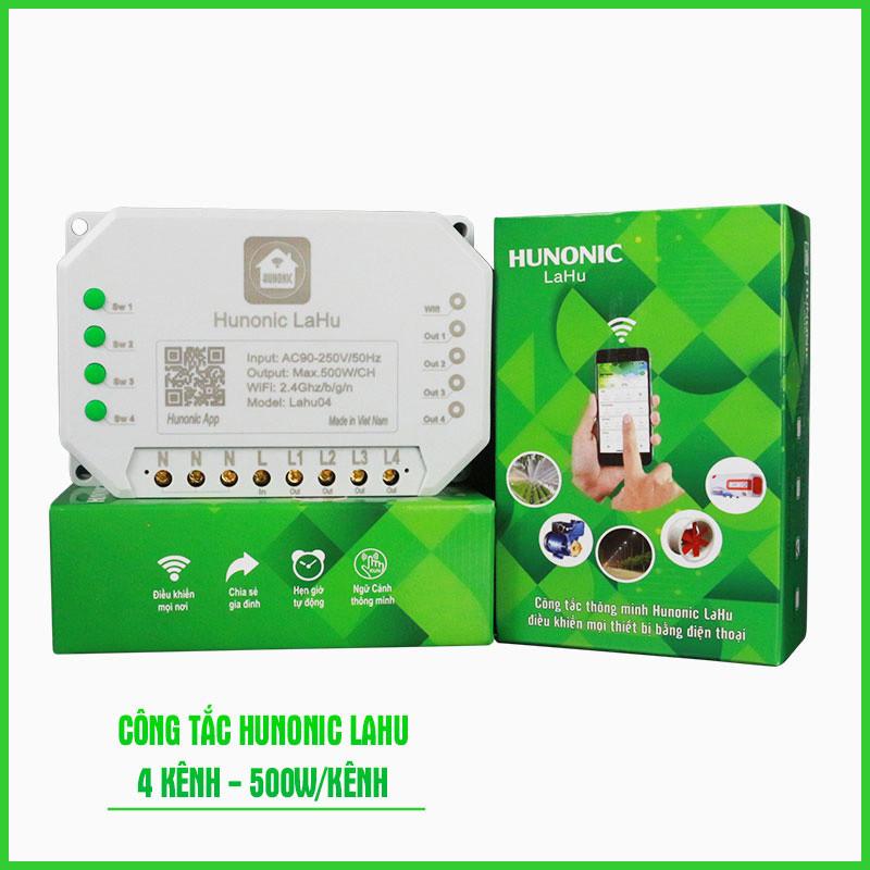 Công Tắc Wifi Hunonic Lahu Kênh Điều Khiển Từ Xa Trên Điện Thoại Và Ra Lệnh Giọng Nói Bằng Tiếng Việt