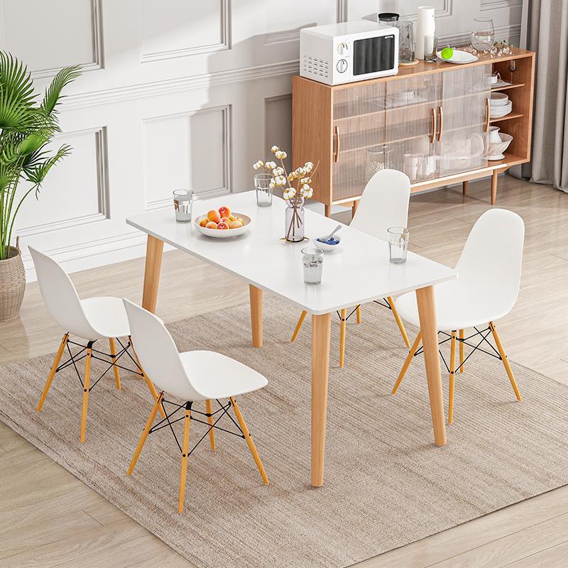Bàn Ăn, Bàn Làm Việc Thiết Kế Kiểu Hàn Đơn Giản Sang Trọng Bo Tròn Các Cạnh Chống Va Đập - GP181 trắng
