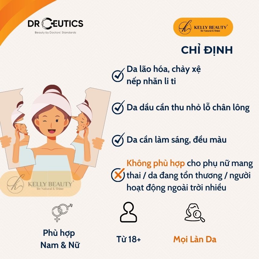 Kem Chống Lão Hóa DrCeutics Retinol + Niacinamide + Tế Bào Gốc Từ Táo | Kelly Beauty