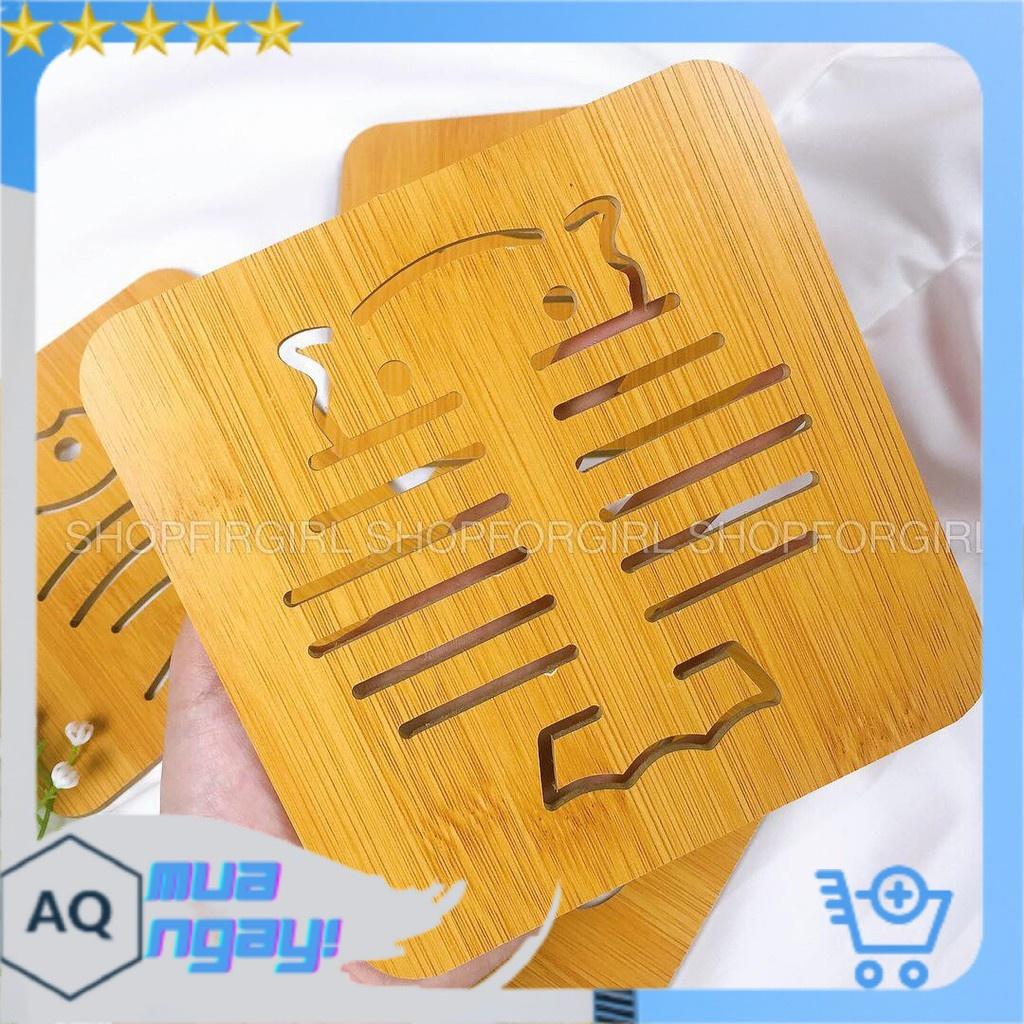 Miếng lót gỗ cách nhiệt bàn ăn, nhà bếp