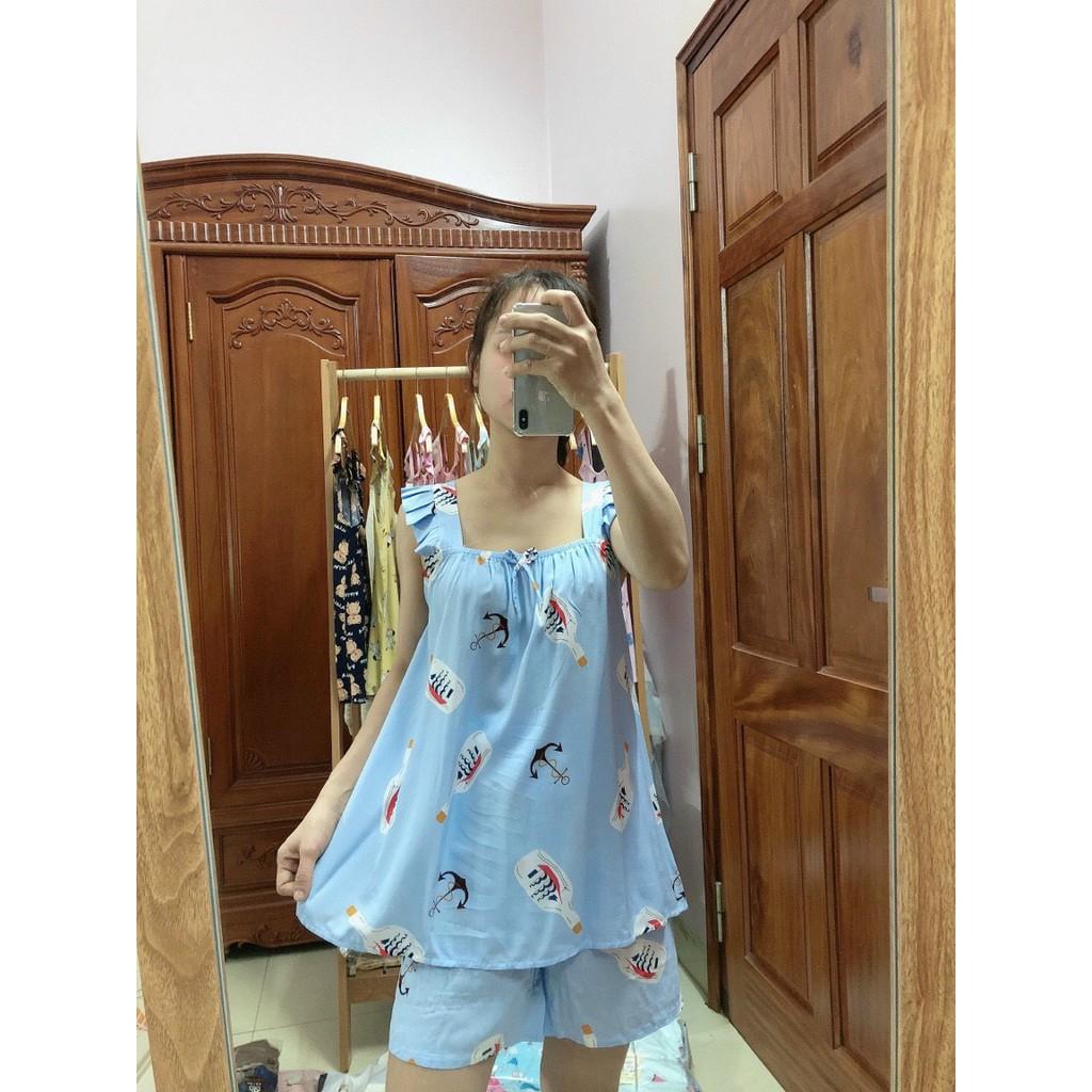 Bộ lanh bầu lửng cánh tiên siêu mát siêu mềmbộ bầu có chun chỉnh bụng to nhỏ theo từng thai kỳbộ lanh freesize 45-68kg