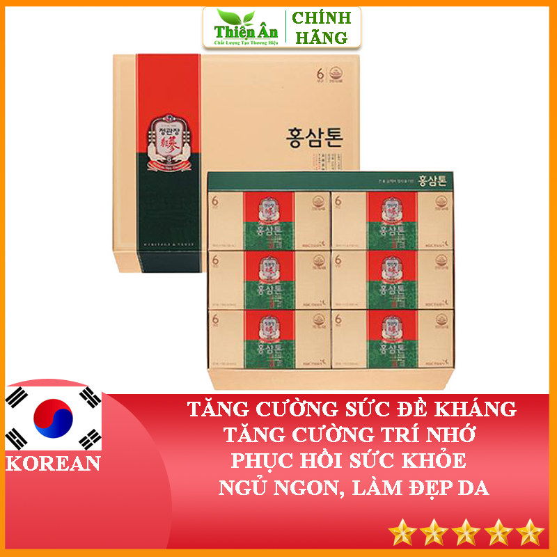 Nước Hồng Sâm Pha Sẵn KGC Cheong Kwan Jang Tonic Original 60 Gói x 50ml