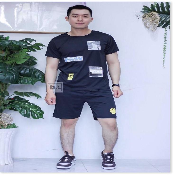 Bộ Đồ Thể Thao Nam Tập Gym  Set Bộ Thể Thao Nam In Hoạt Hình Siêu Đẹp