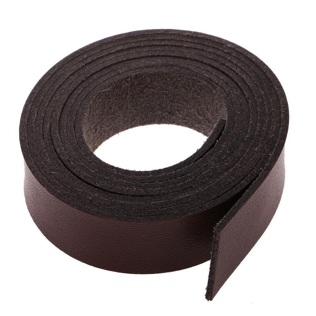 2x 2 Meters Long DIY Craft Leather Bracelet 15mm Wide Black