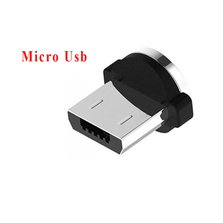 Dây cáp sạc nam châm xoay 360 Micro USB, Type C sạc nhanh không nóng máy tương thích nhiều điện thoại