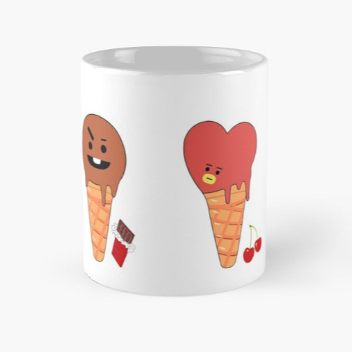 Cốc sứ BT21 Ice Cream