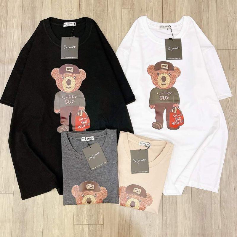 Áo thun cotton Gấu cực xinh