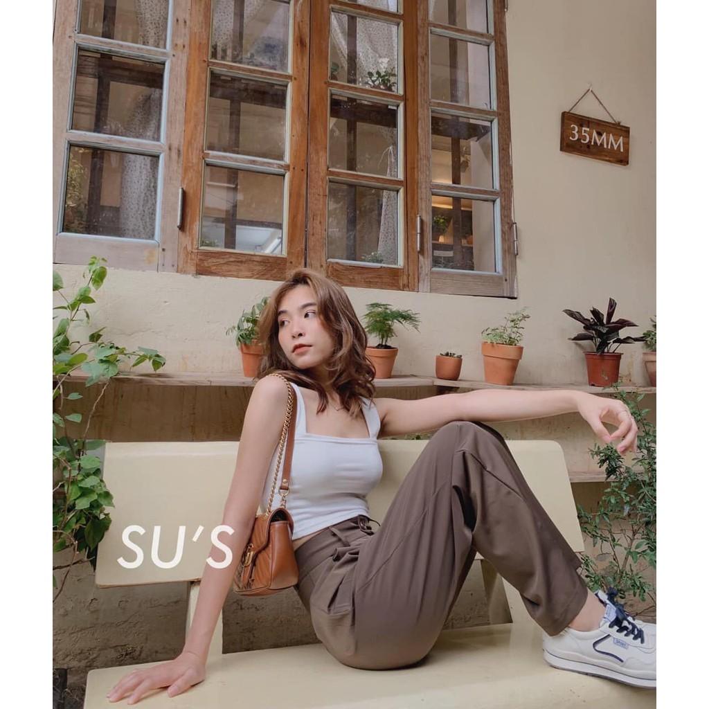 Áo 2 Dây Cổ Vuông
