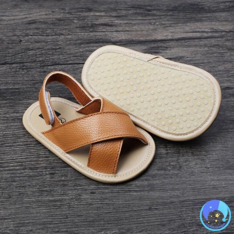 Giày Sandal Đế Mềm Chống Trượt Cho Bé Trai Từ 0-18 Tháng Tuổi