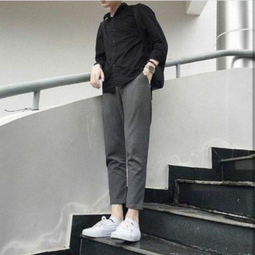 Quần baggy nam Unisex Tilaa Fashion - quần tây ống rộng trẻ trung - bộ đồ nam hàn quốc QB01