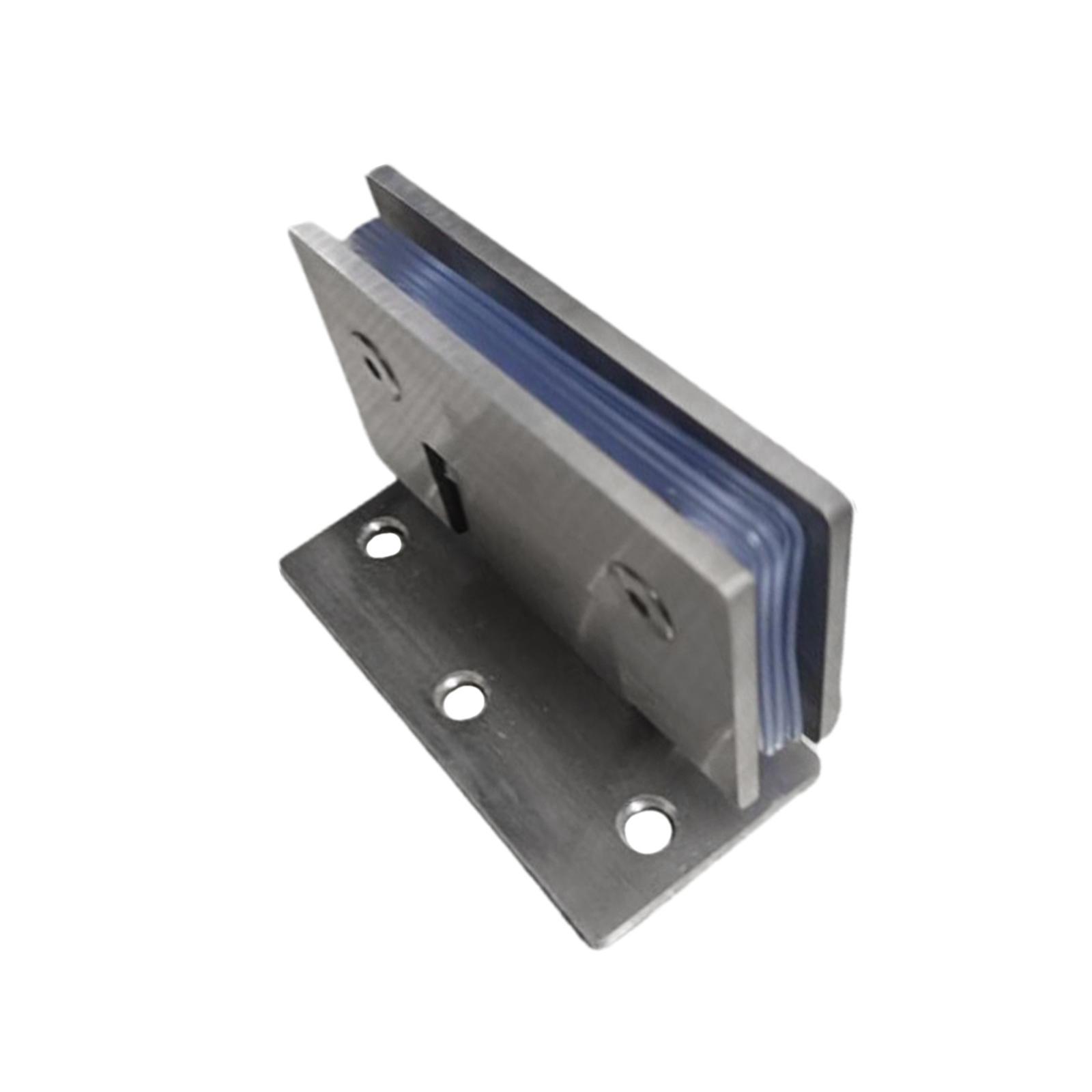 Glass Shower Door Hinges 90° Square with Screws Replacement Shower Room Accessories Glass Door Hinge for Bathroom 8-12 mm Glass Door