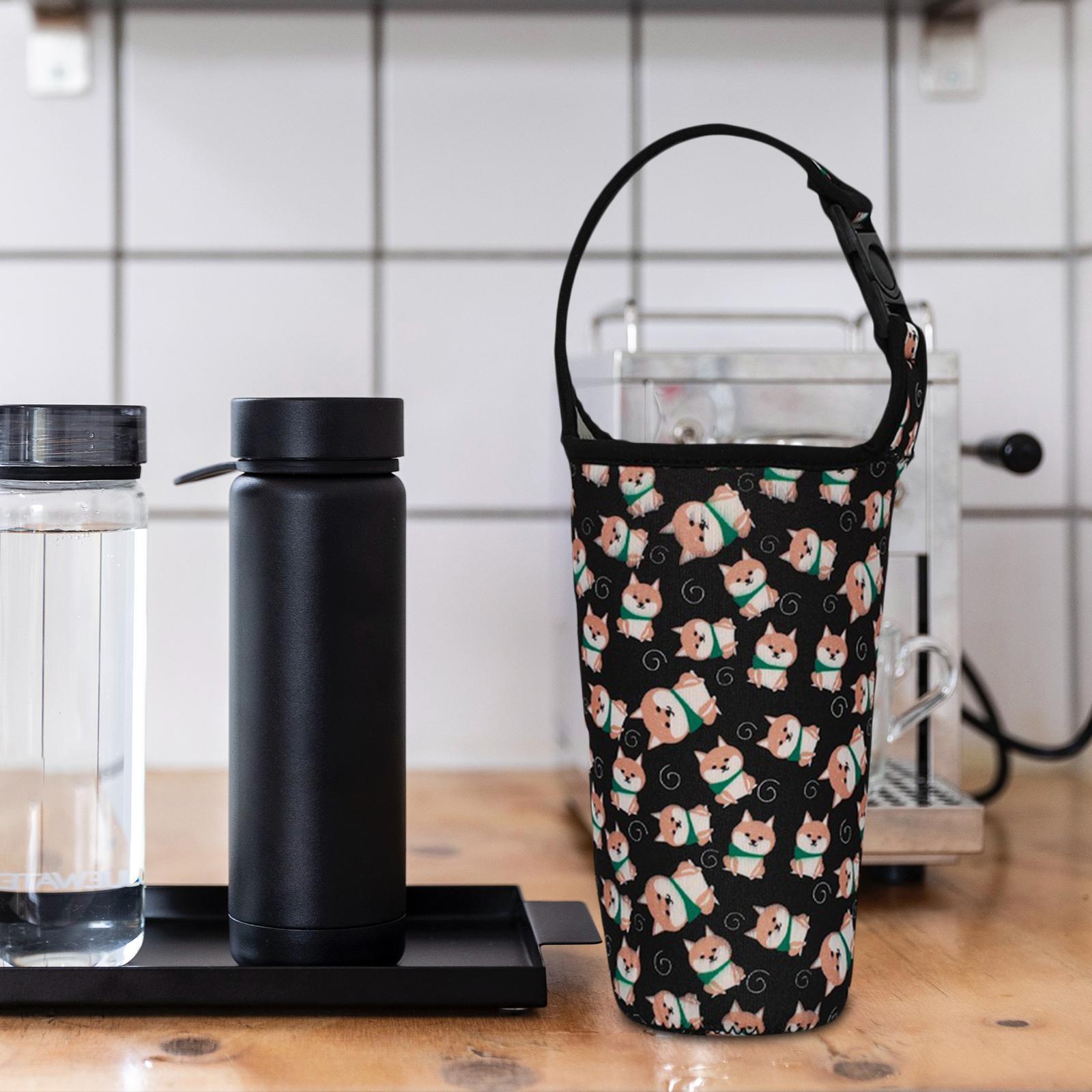 Neoprene Insulated Iced Coffee Cup Sleeves Cup Water Bottle Carrier Kettle Pouch for Fishing Coffee Mug Picnics